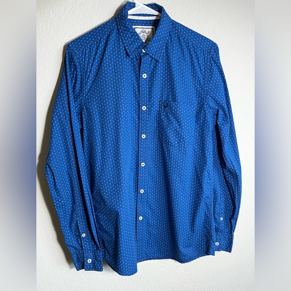 Triangle pattern mens shirt 100% cotton